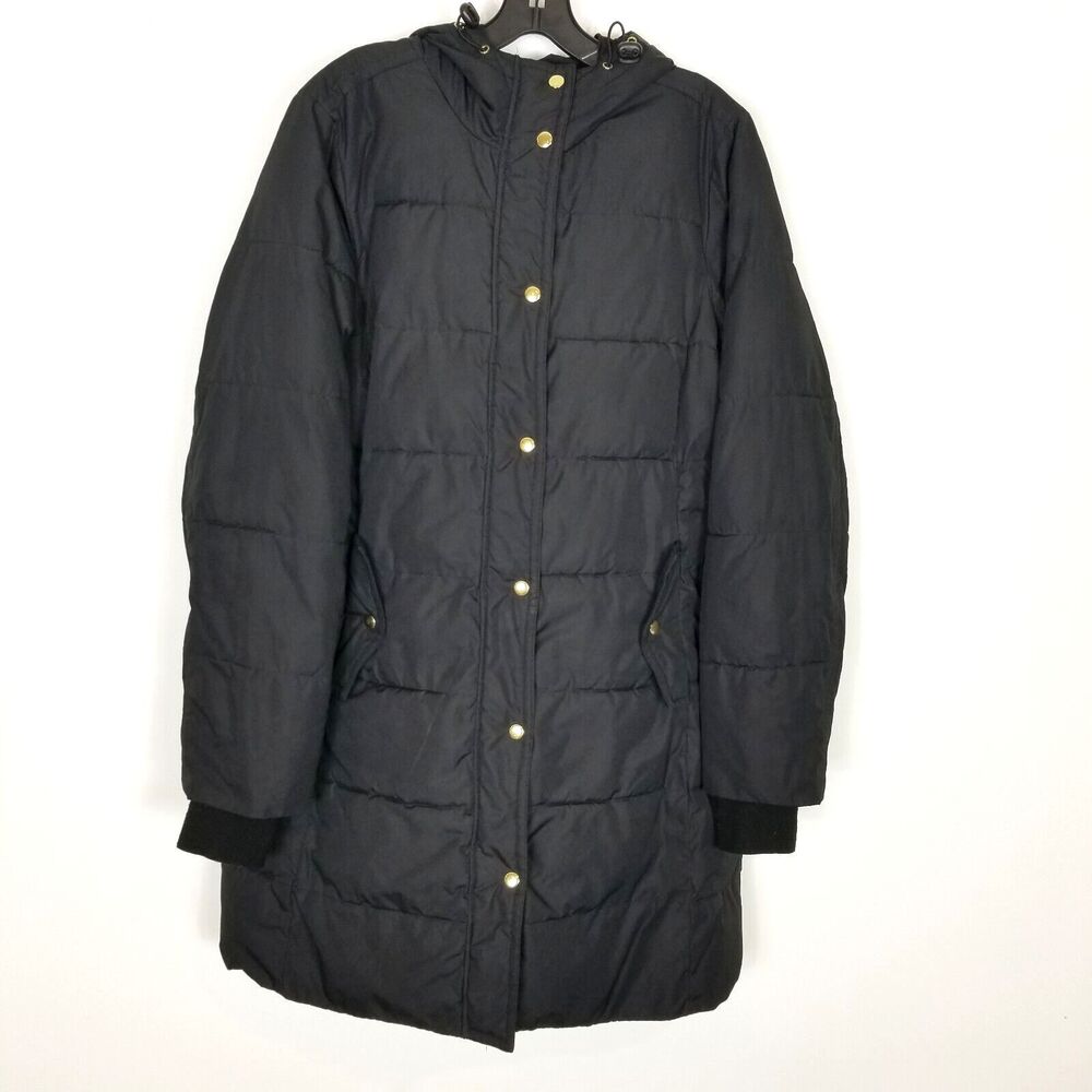 J. Crew Factory Black Puffer Jacket